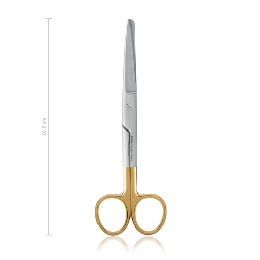 [113316] Forbici Chirurgiche 16,5 cm, curve, punte alterne, TC