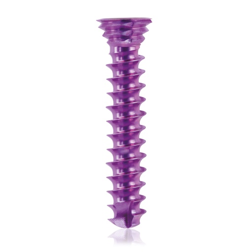 [185574] Vite bloccata in titanio Ø3.5x 18mm, multidirezionale, magenta, Torx 10, autofilettante, autoperforante