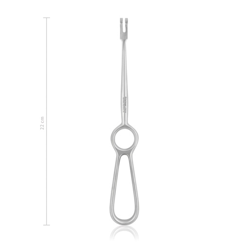 [160502] Divaricatore  VOLKMANN, 22 cm, 2 denti, punta smussa, 9x8 mm
